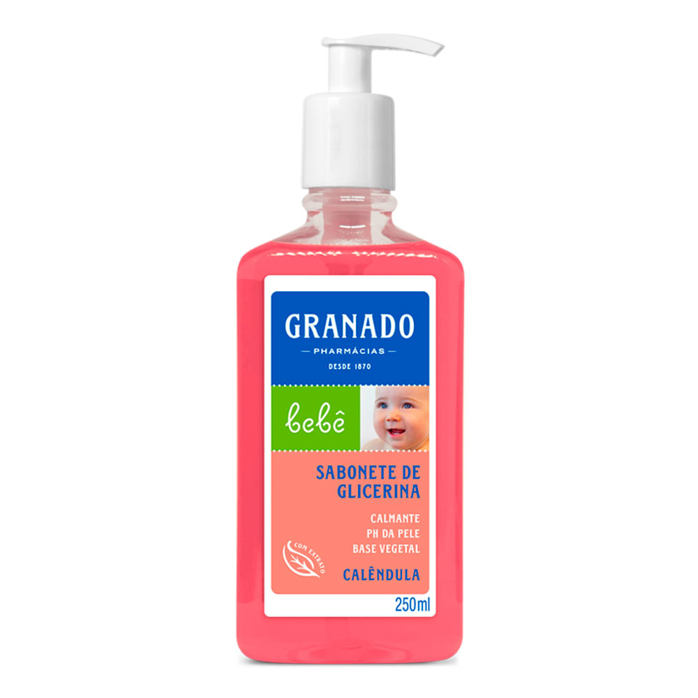 Sabonete Líquido de Glicerina Granado Bebê Calêdula 250ml - Mom & Baby