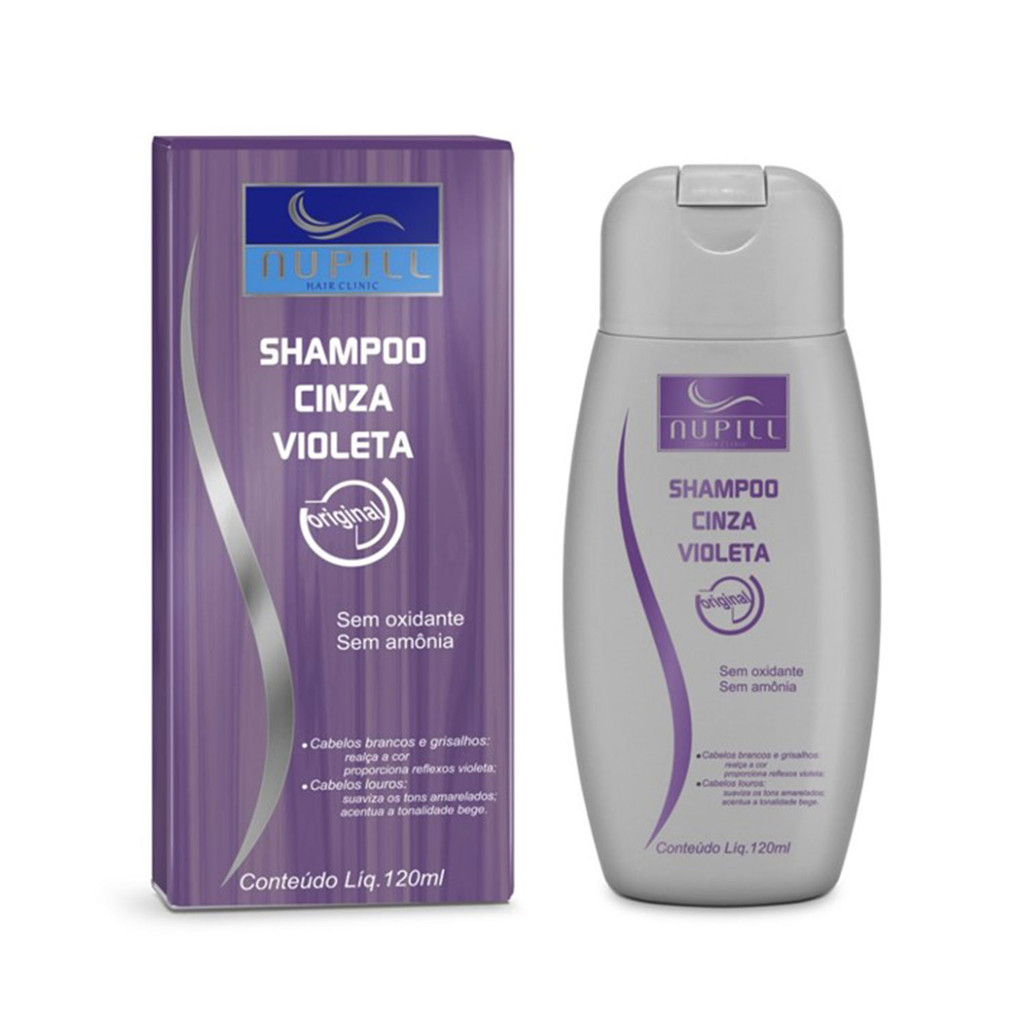 Shampoo cinza violeta Nupill em Oferta na Shopee