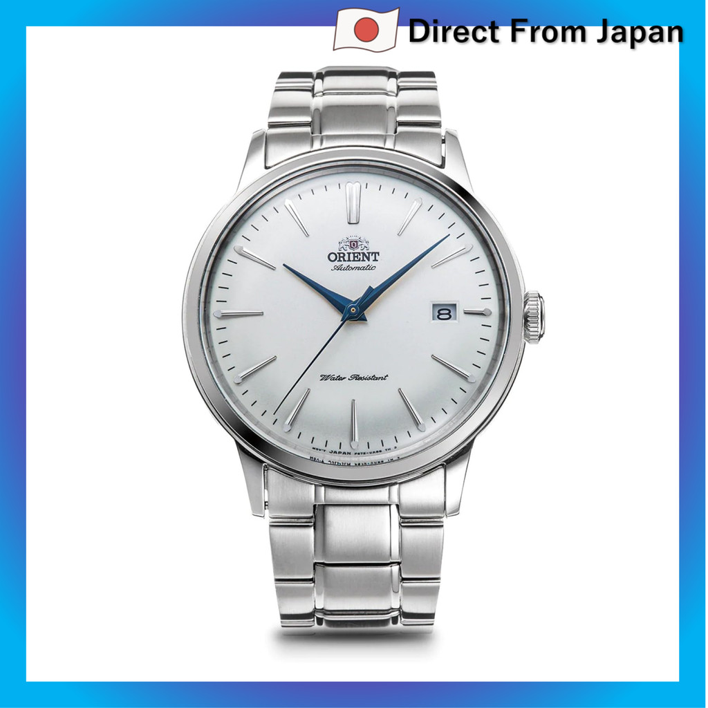 Relógio Orient Bambino Automático, Mecânico, com Garantia do Fabricante Japonês, RN-AC0001S, Masculino, Branco, Prata