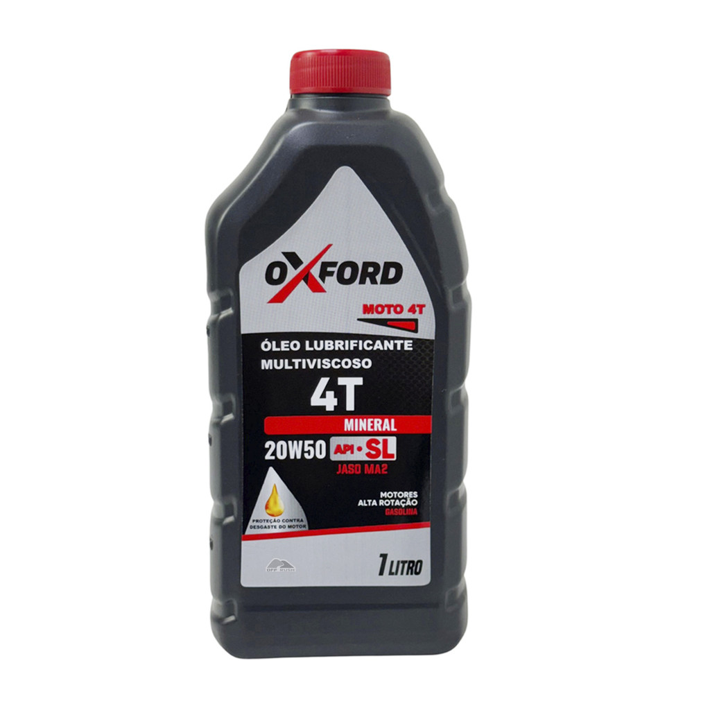 OLEO PARA MOTOS OXFORD 4T 20W50 MINERAL 1L em Oferta na Shopee