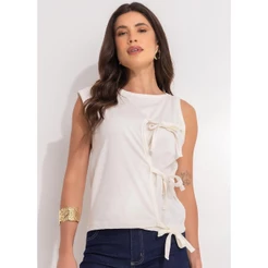 Blusa Em Malha De Algodão Natural Quintess