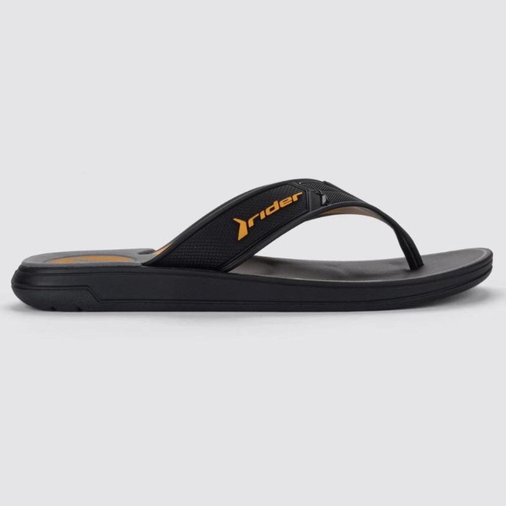 Detalhes do Chinelo Rider Start III Masculino - Preto e Amarelo