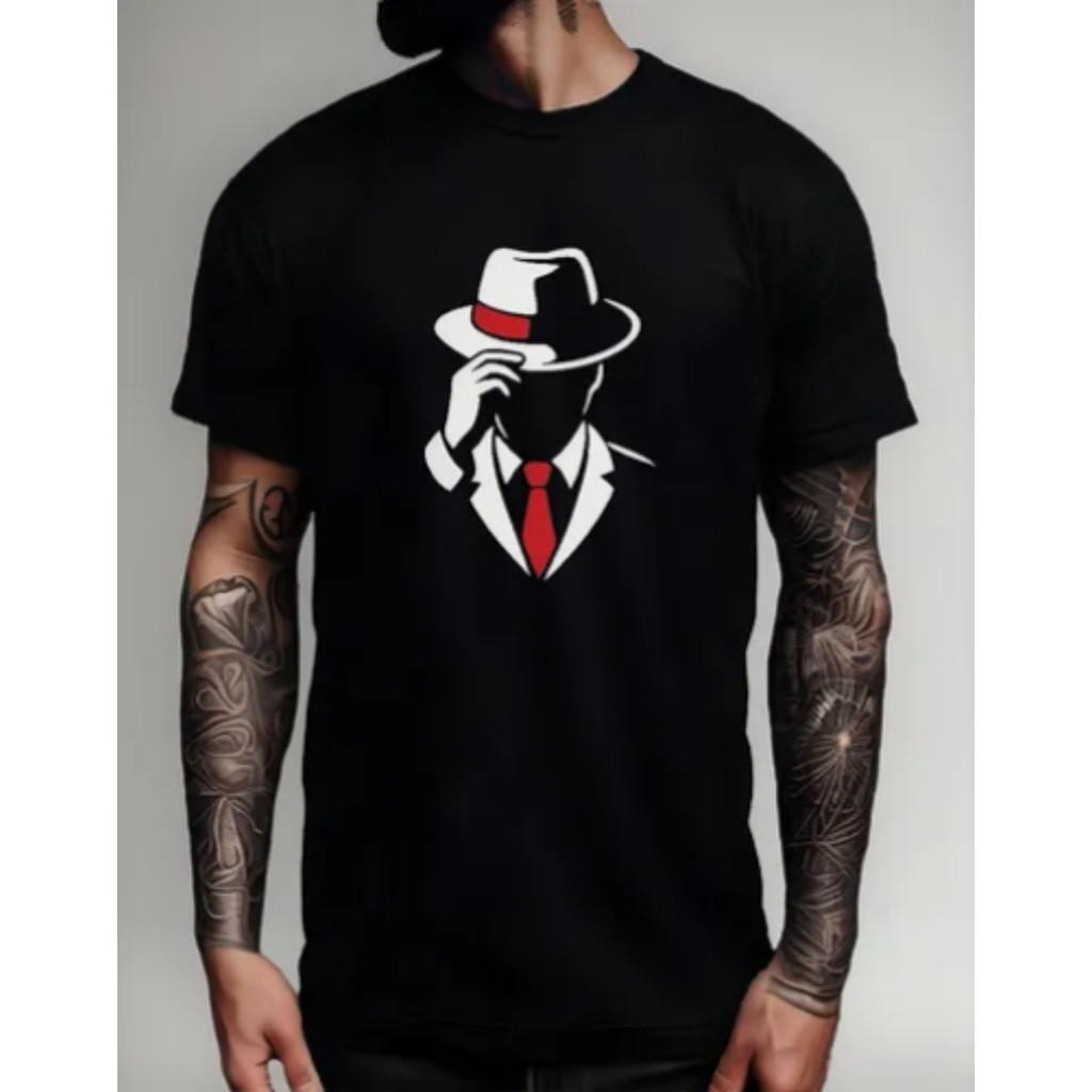 Bonito Camiseta Zé Pilintra Umbanda Exu Saudação Terno Camisa