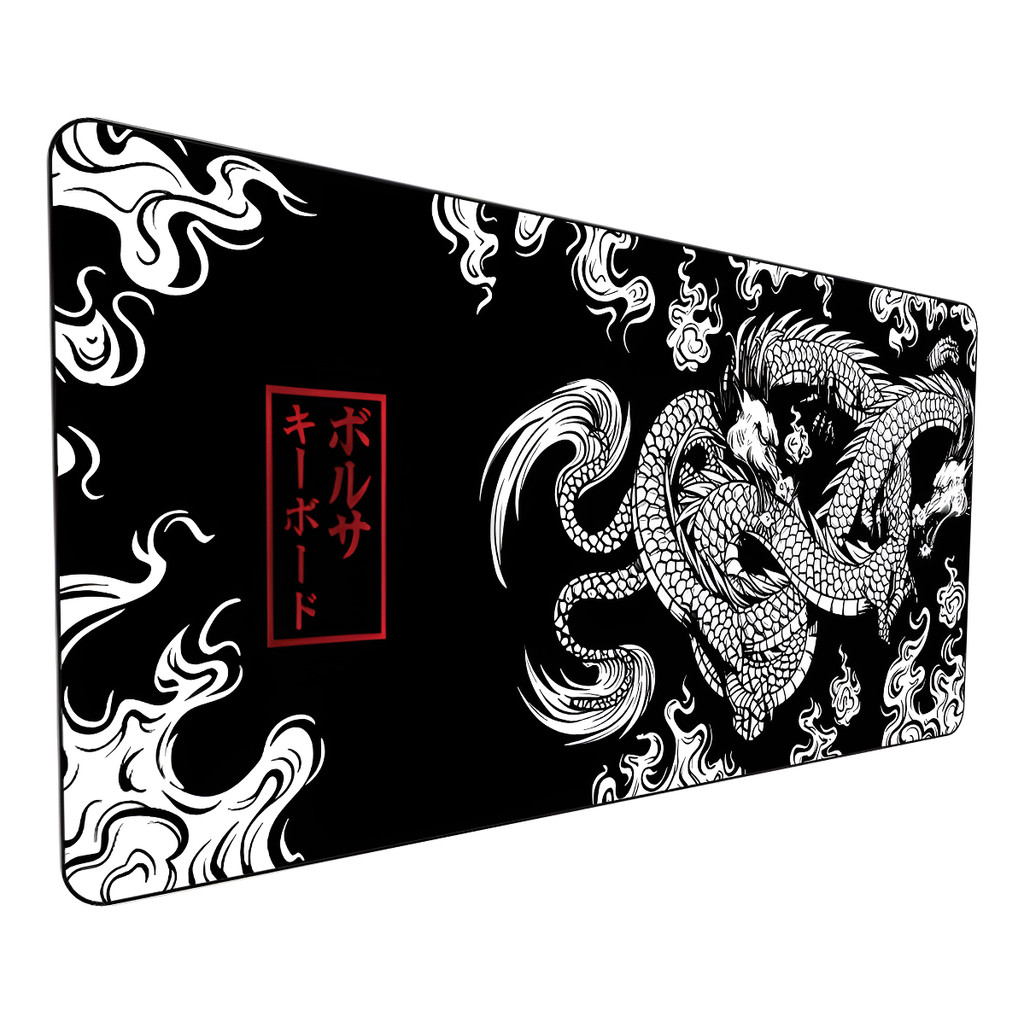 Mouse Pad Grande 65x32cm Desk Pad Dragão Chinês Japonês