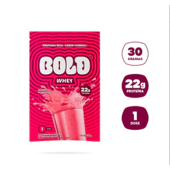 Bold Whey Protein Sachê 30g Mousse de Morango – Suplemento Proteico Original