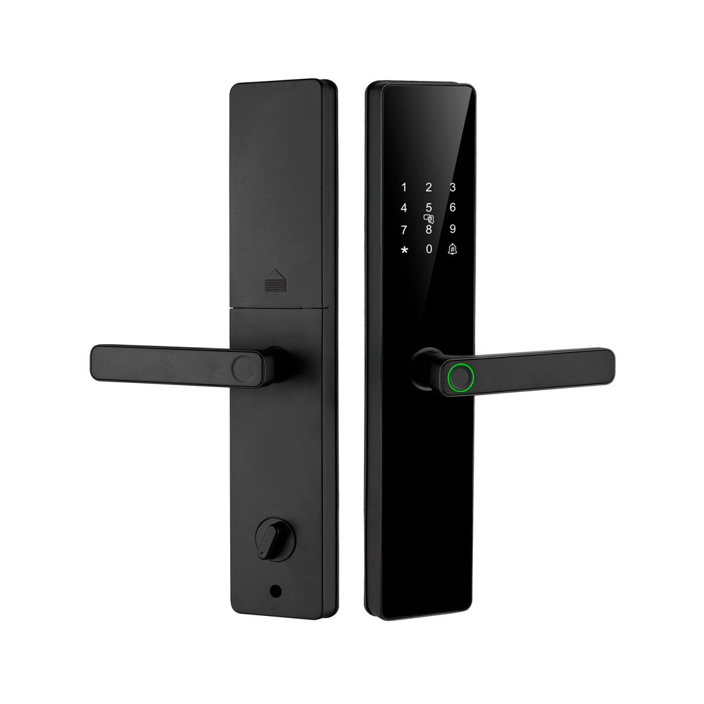 Fechadura Digital Biométrica Eletrônica Inteligente Touch, Smart Key Pro , Biometria, Senha, Teclado Numérico - HZ-D4