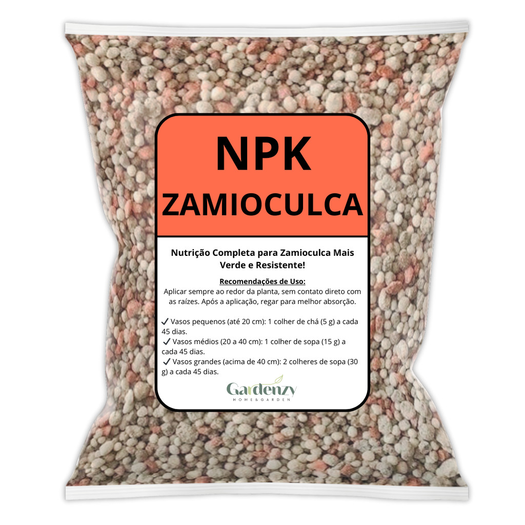 Adubo Fertilizante NPK para Zamioculca – Crescimento Saudável e Folhagem Verde | 500g, 1kg ou 3kg em Oferta na Shopee