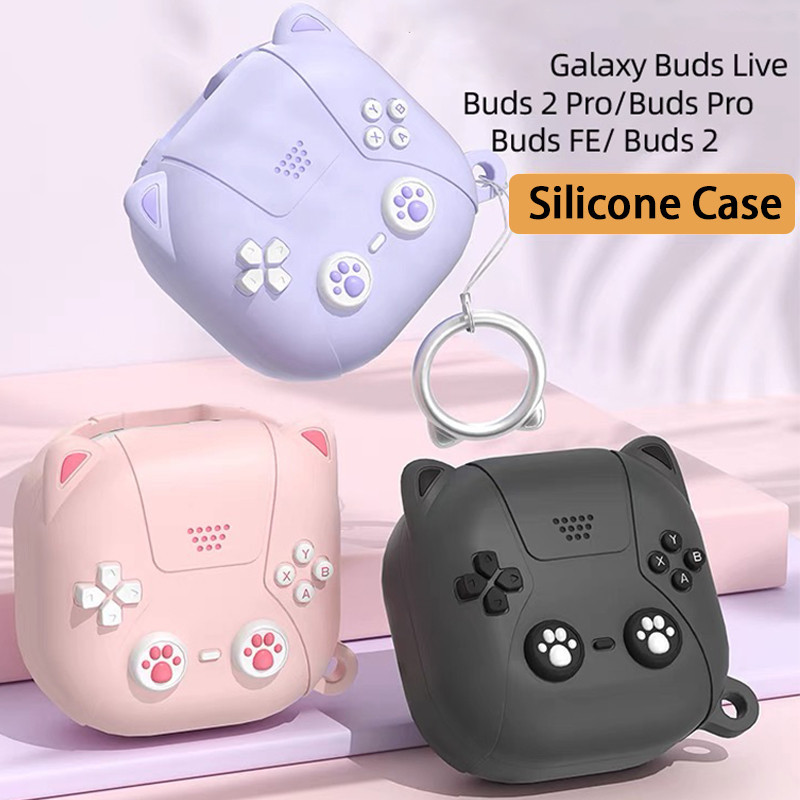 Capa Protetora Macia Para Samsung Galaxy Buds 3/3pro/2/Pro/2pro/live/FE De Silic