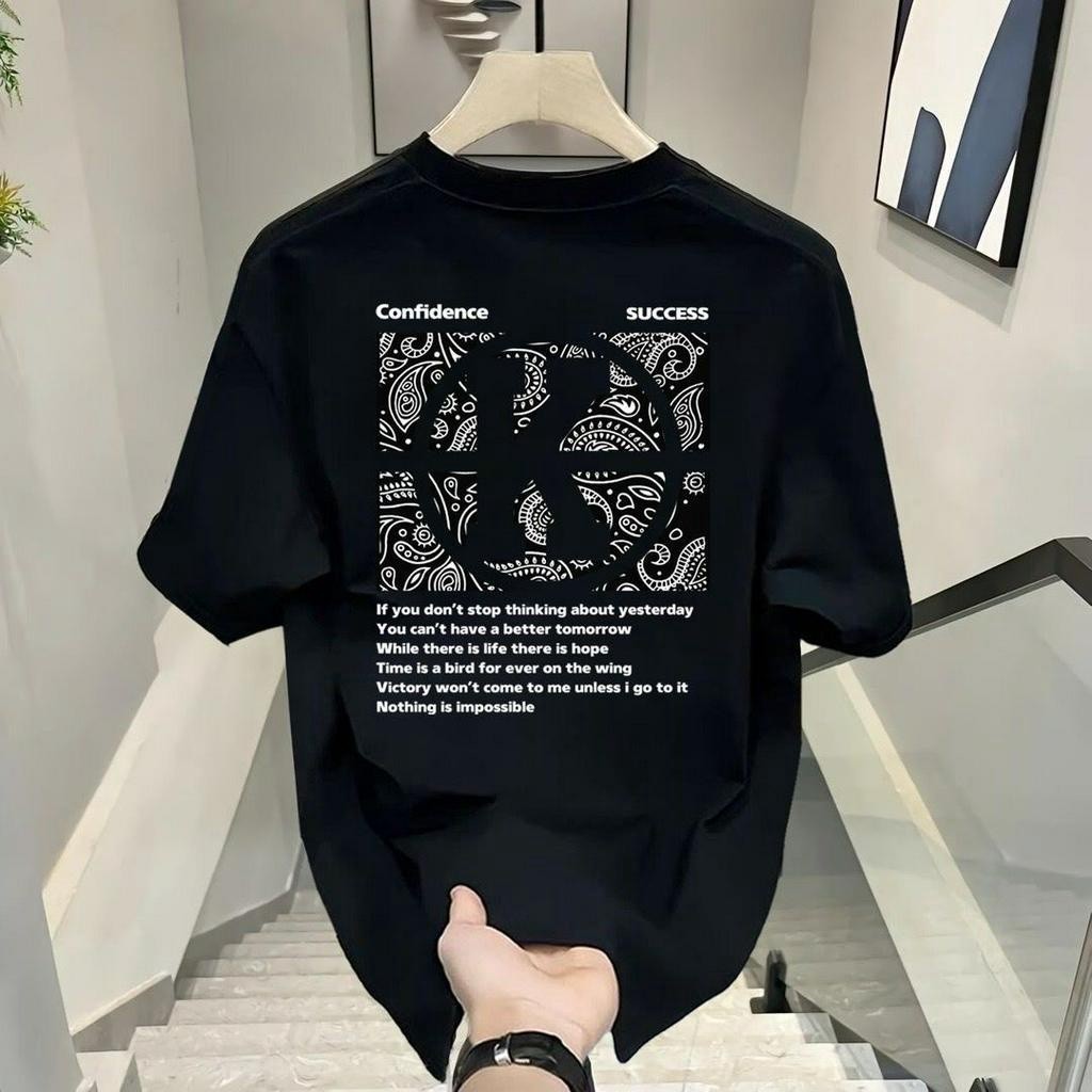 Camiseta Oversized Masculina Feminina T-shirt de  Ice Sense Loose Casual Confortável Homem Confortável  Pescoço Redondo