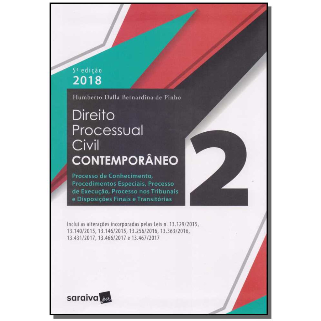 Direito processual civil contemporâneo - 5ª edição de 2018