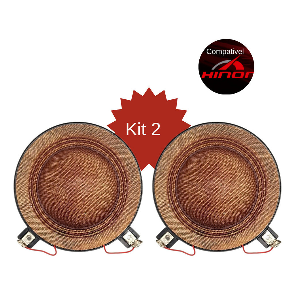 Kit Com 2x Reparo Driver Hdi-300 Hdi-320 Corneta Hinor 8ohms em Oferta na Shopee