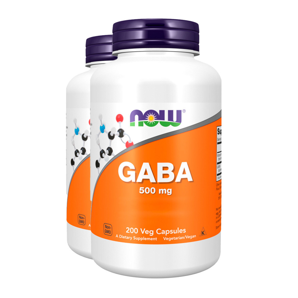Kit 2x Ácido Gaba 500mg e Vitamina B6 Now Foods 200 Cáps Importado/Made in Usa em Oferta na Shopee
