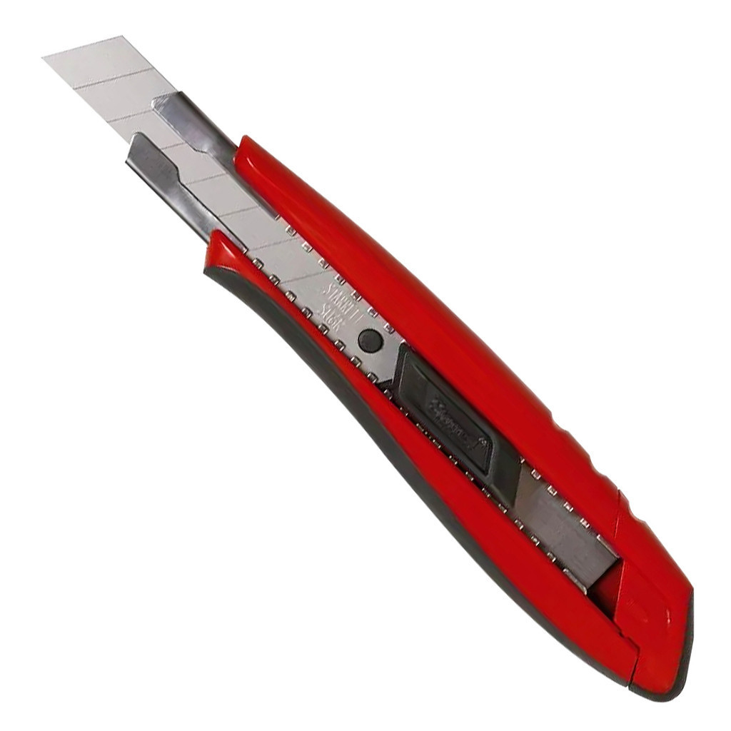 Estilete 18mm Starrett Exact Trava Automática Lâmina Reta KUX025-S - Stationery
