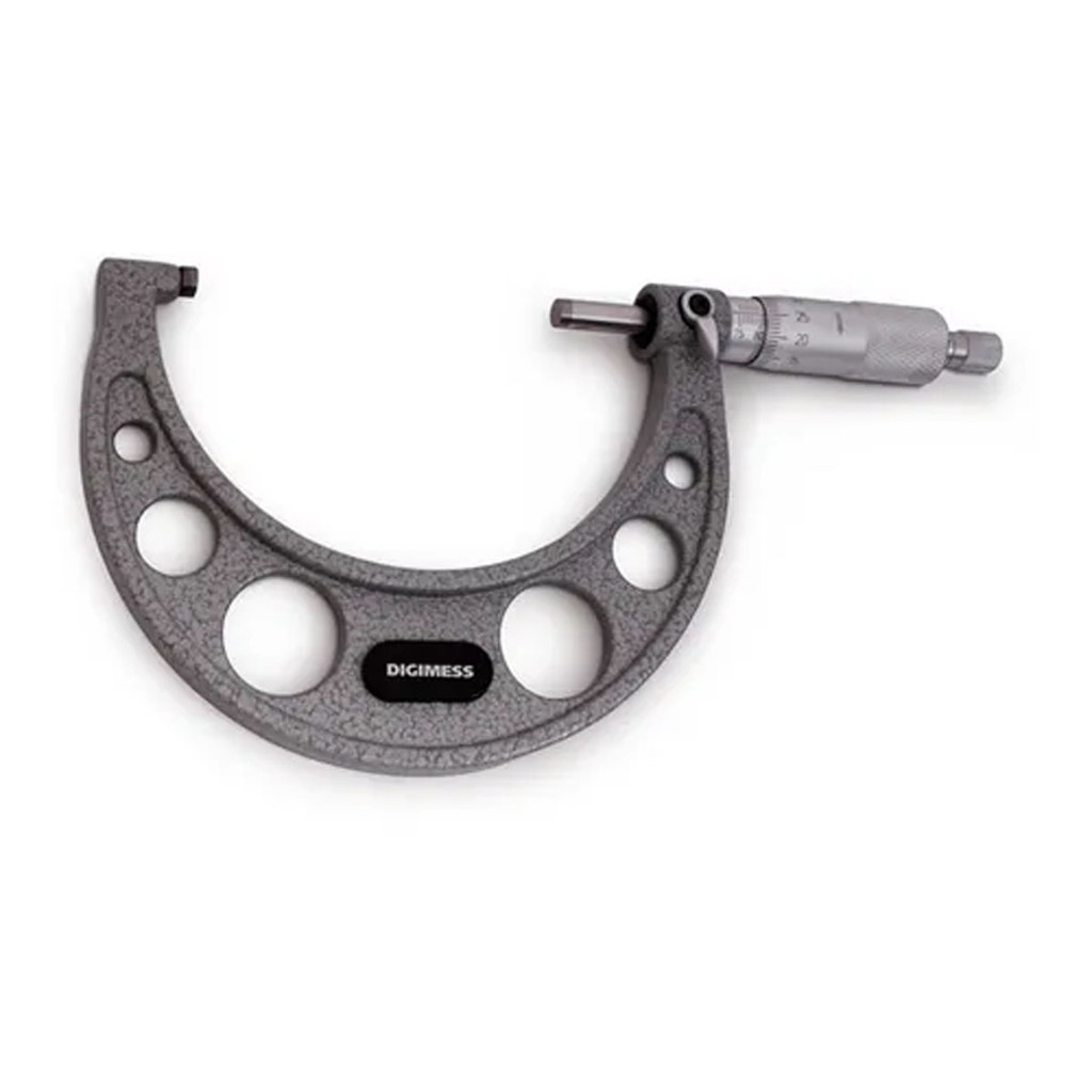 Micrometro Externo 50-75mm DIGIMESS 110.102 Graduação de 0,01mm com Arco em Ferro Fundido