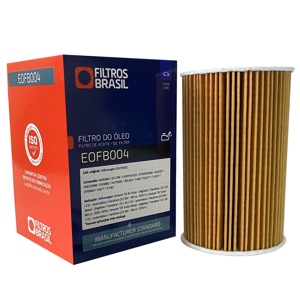 Filtro Oleo para Amarok TDI Turbo 2.0 Diesel 2015 em diante