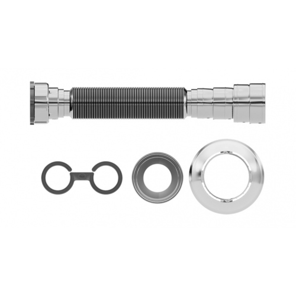 Sifão Tubo Extensivo C/Porca PP C/Canopla 70CM - Blukit Cromado