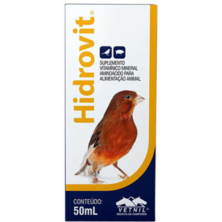Hidrovit Vetnil para Pássaros - 50 mL em Oferta na Shopee