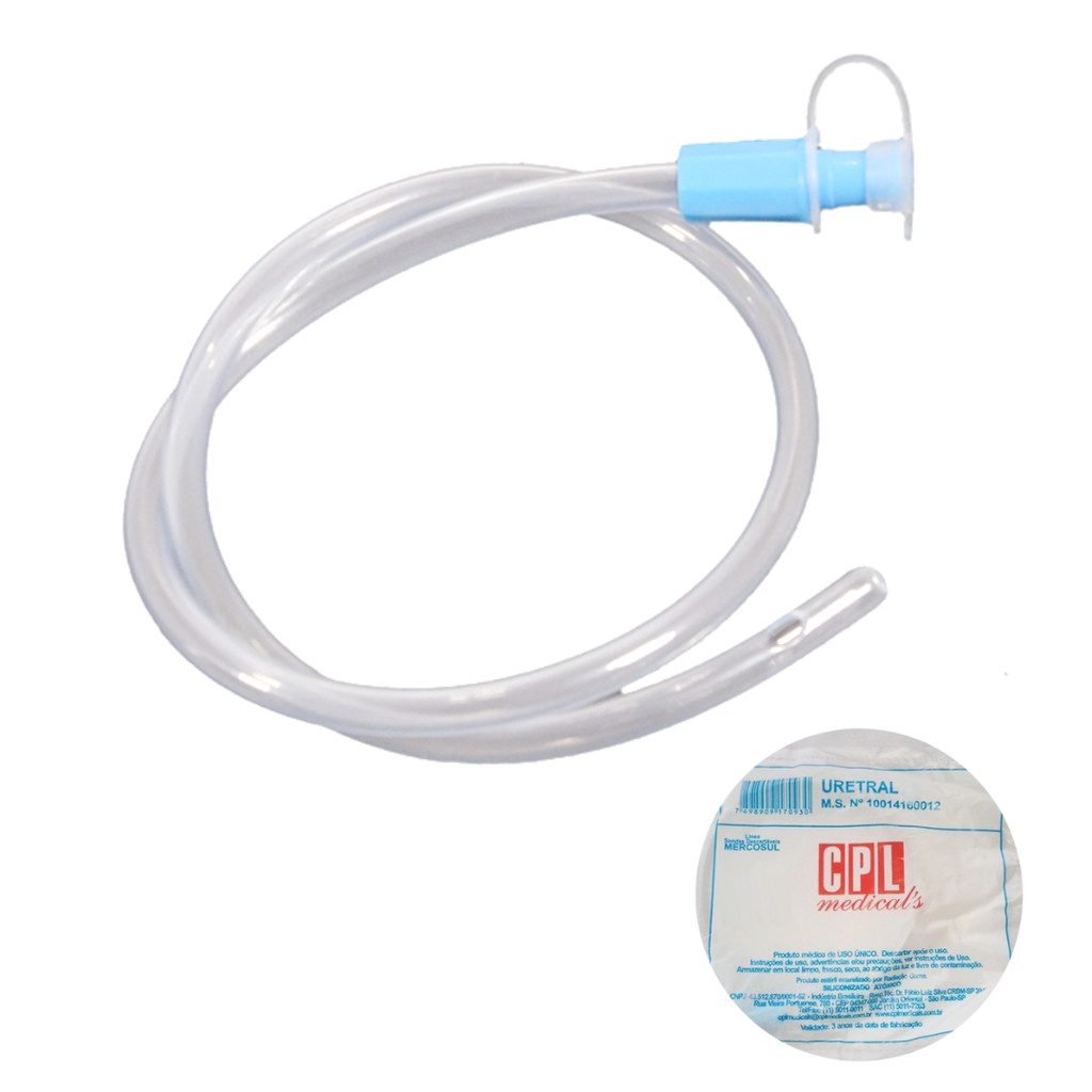Kit 200 Unidades Sonda Uretral  De Alívio Siliconizada Descartavél CPL em Oferta na Shopee
