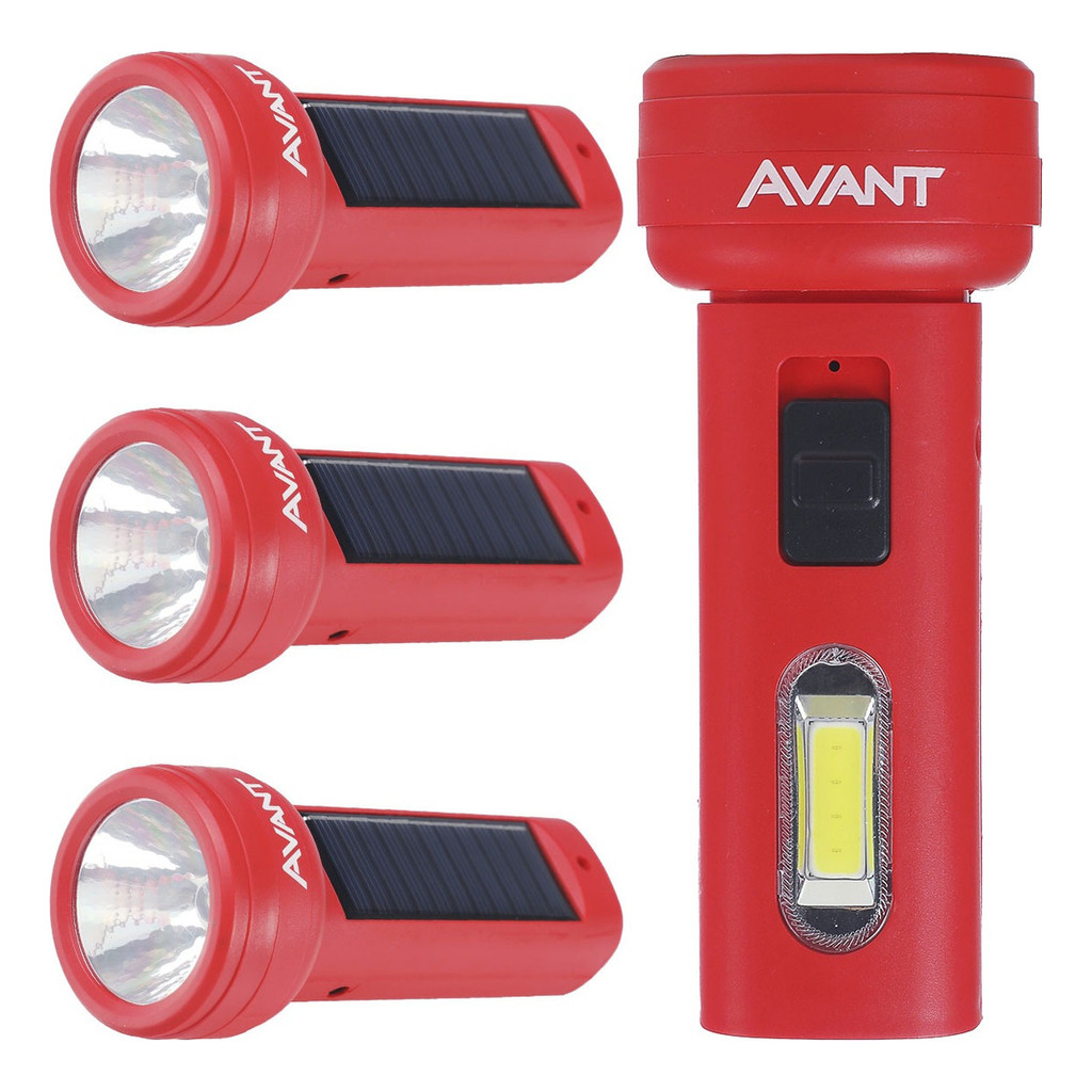 Kit 4 Lanternas Recarregável Solare 1,5w Emergência Avant
