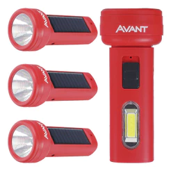 Kit 4 Lanternas Recarregável Solare 1,5w Emergência Avant