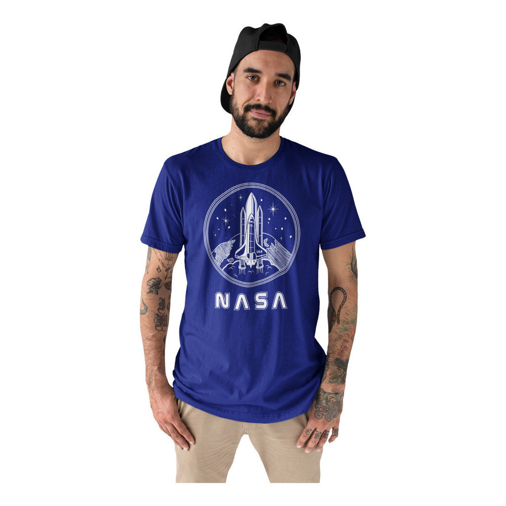 Camisa, Camisetas Nasa Columbia Challenger Atlantis Endeavou