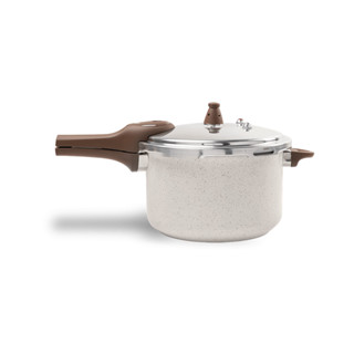 Panela de Pressão 6.8l Brinox Ceramic Life Pressure com Fundo de Indução 24 cm Vanilla