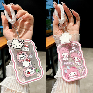 [Rut] Porta-Cartões Fotográficos Hellokitty Kpop Transparente Chaveiro Mangas Fotográficas Cartão De Ônibus Estudante Ca em Oferta na Shopee