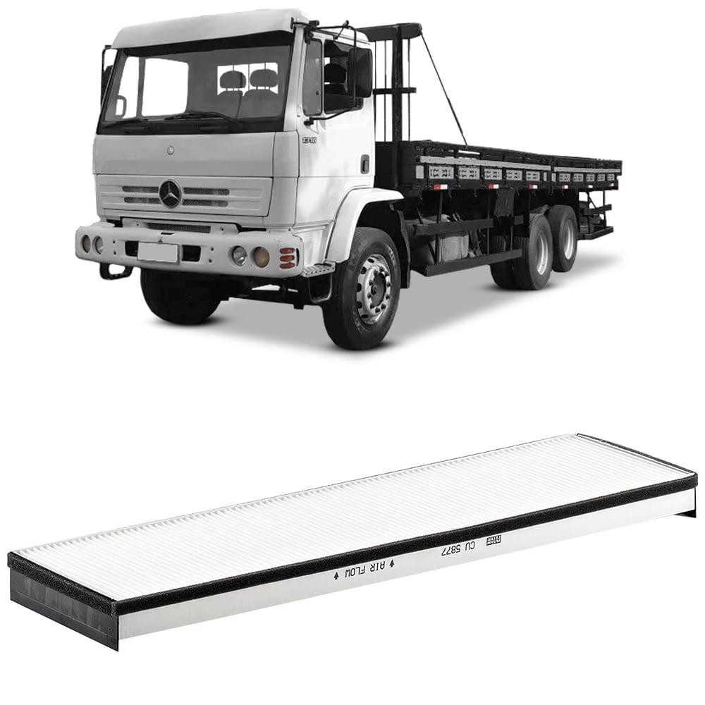 Filtro Cabine Ar Condicionado Atego 1318 Om904la 2004 Cu5877