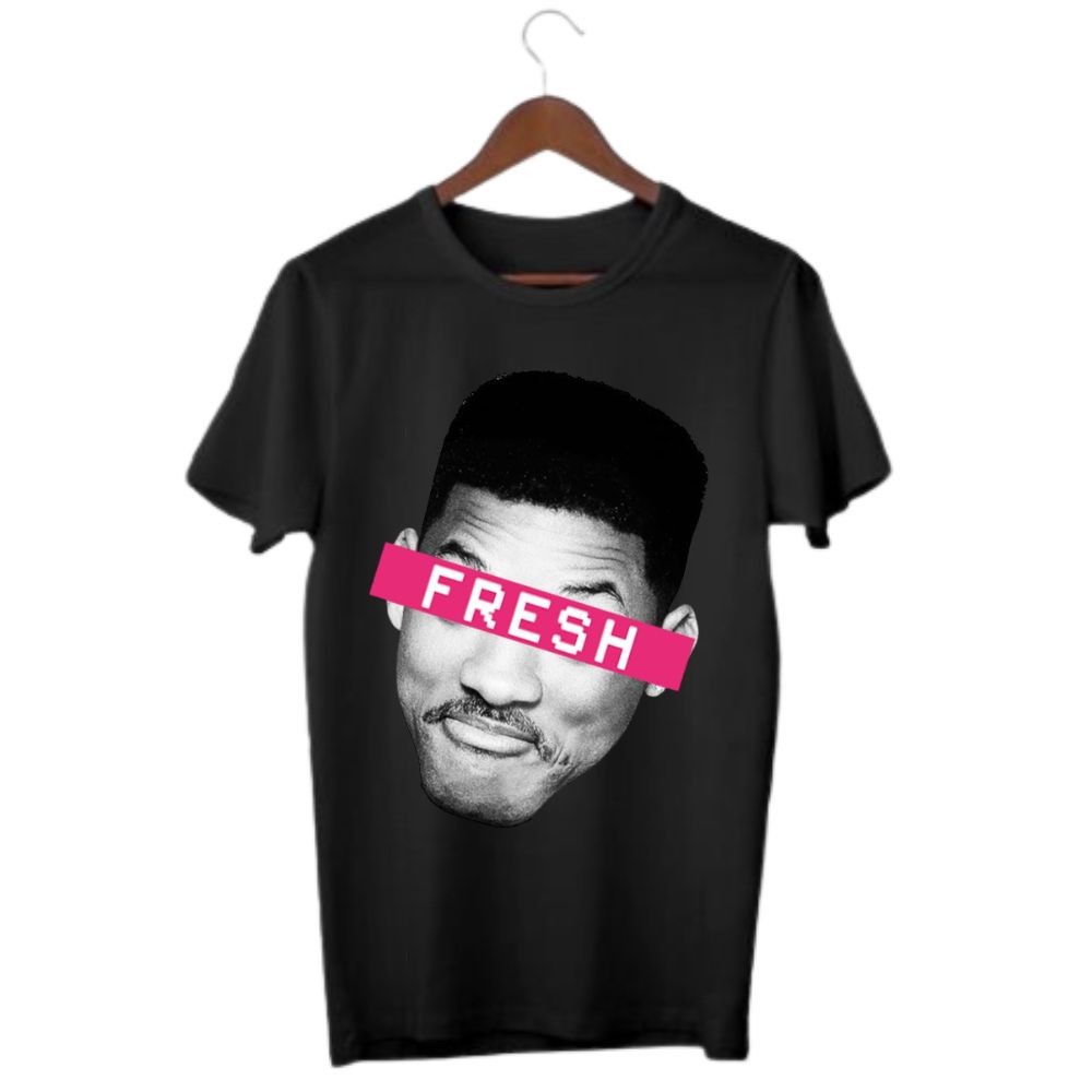Camiseta Masculina Básica 100 % Algodão Will Smith Fresh Lançamento Envio Imediato