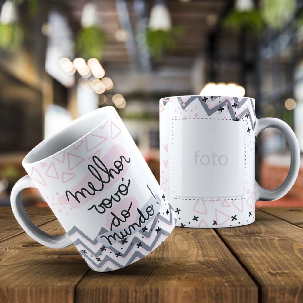 Caneca Dia Dos Avós Dia Da Vó Personalizado Com Foto Melhor Vovó Do Mundo - MEGA PROMOÇÃO! em Oferta na Shopee