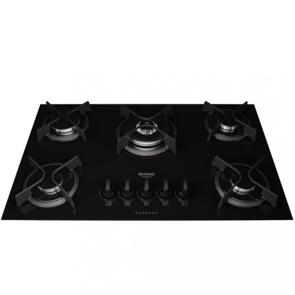 Cooktop Dako Supreme a Gás 5 Bocas Acendimento Automático e Tripla Chama em Oferta na Shopee