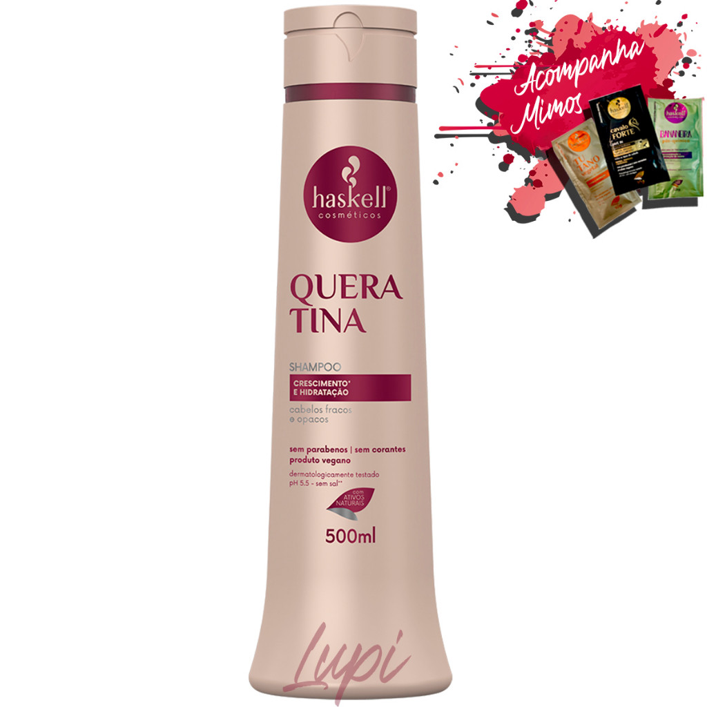 Shampoo Haskell Queratina 500ml em Oferta na Shopee