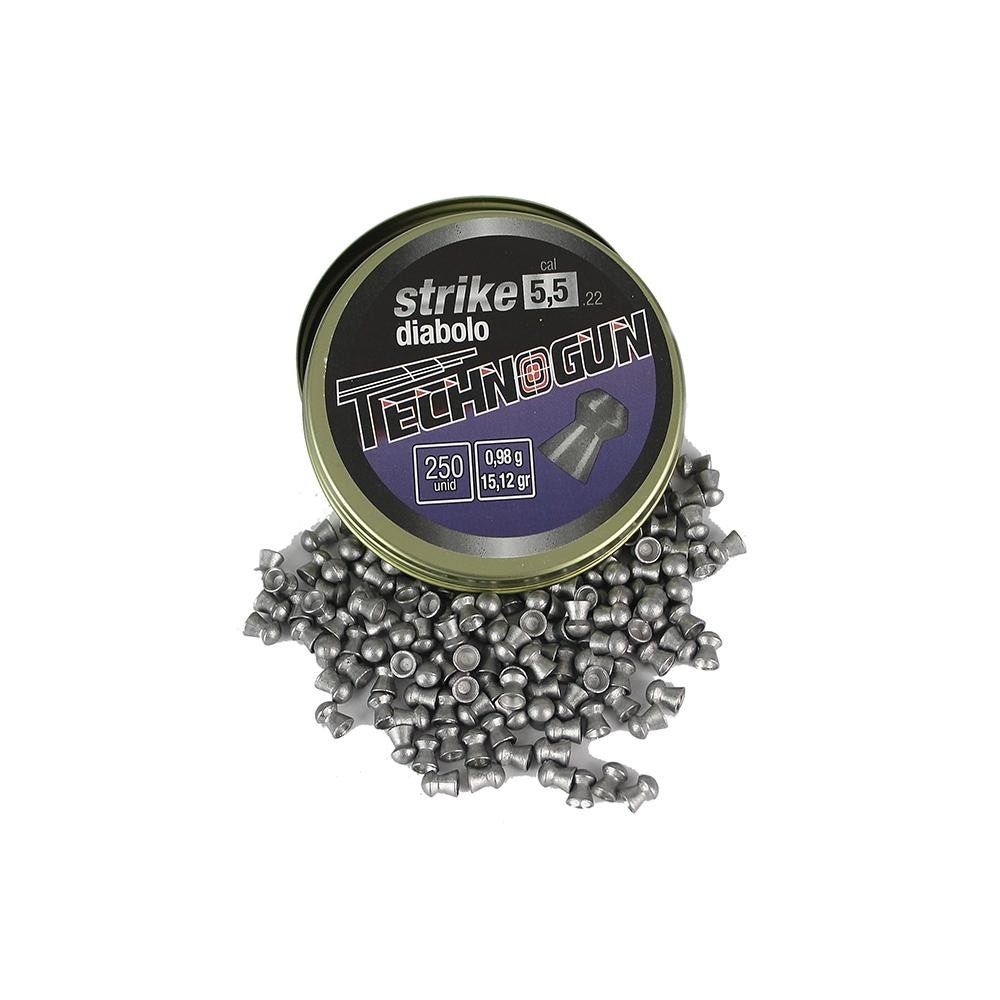 Chumbinho Strike Diabolo - Calibre 5,5 Mm - 250 Unidades -