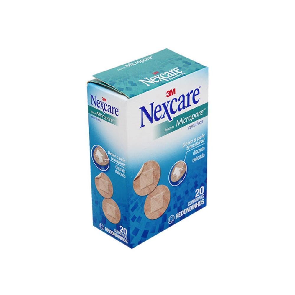NEXCARE CURATIVOS MICROPOROSO REDONDO COM 20 UNIDADES em Oferta na Shopee