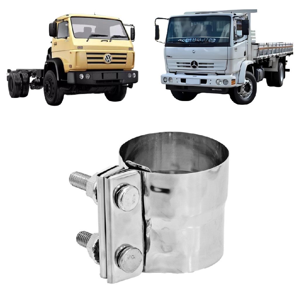 Abraçadeira Escapamento 3' TUBO FLEXIVEL VOLKSWAGEN DELIVERY/ WORKER 9.150 MERCEDES 1215/ ACCELO 915