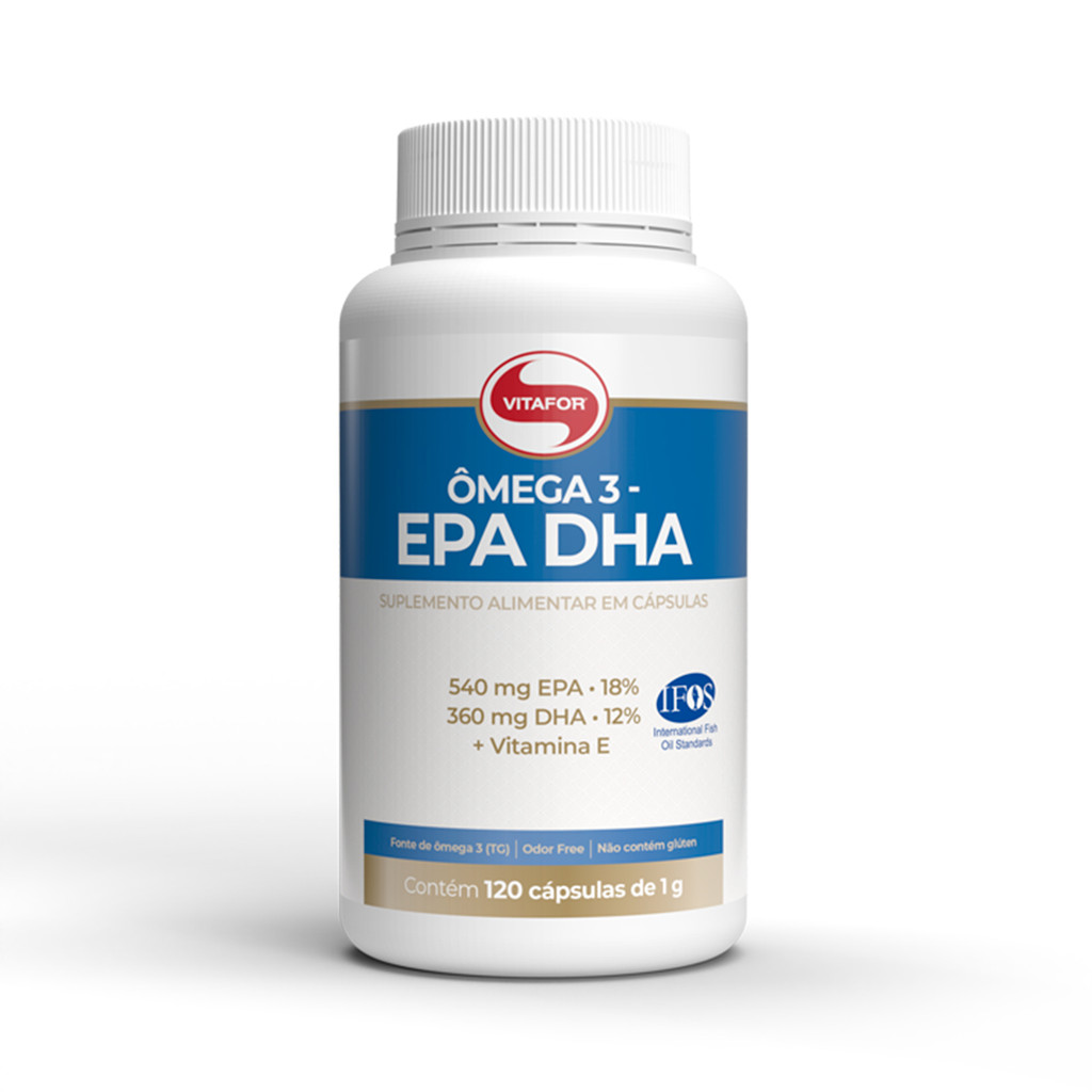 Ômega 3 EPA e DHA com Vitamina E 120 Cápsulas Vitafor