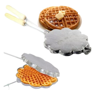 Forma Maquina Para  Waffle Waffer Em Casa Profissional Aluminio em Oferta na Shopee