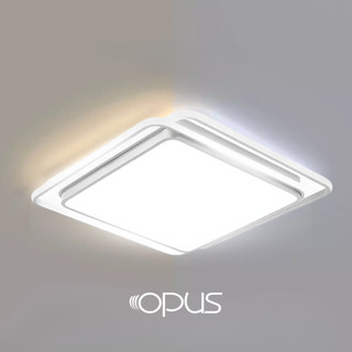 Plafon Home Hoop 72W Opus Branco Controle Remoto 3000K-6500K Luz Quente/Fria Iluminação Ajustável