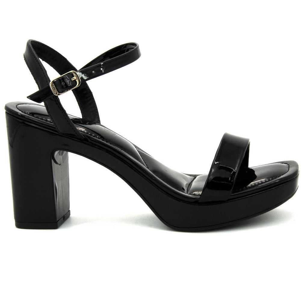 Sandália Via Uno 609012 Salto Grosso Meia Pata Feminino