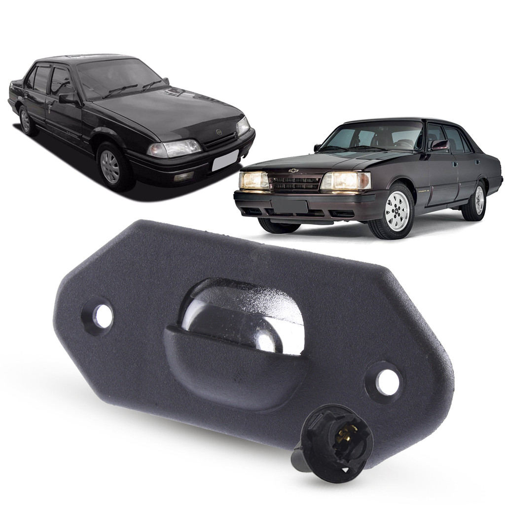 Lanterna Luz de Placa + Soquete Chevrolet Monza Tubarão 1991 a 1996 Opala 1991 a 1992