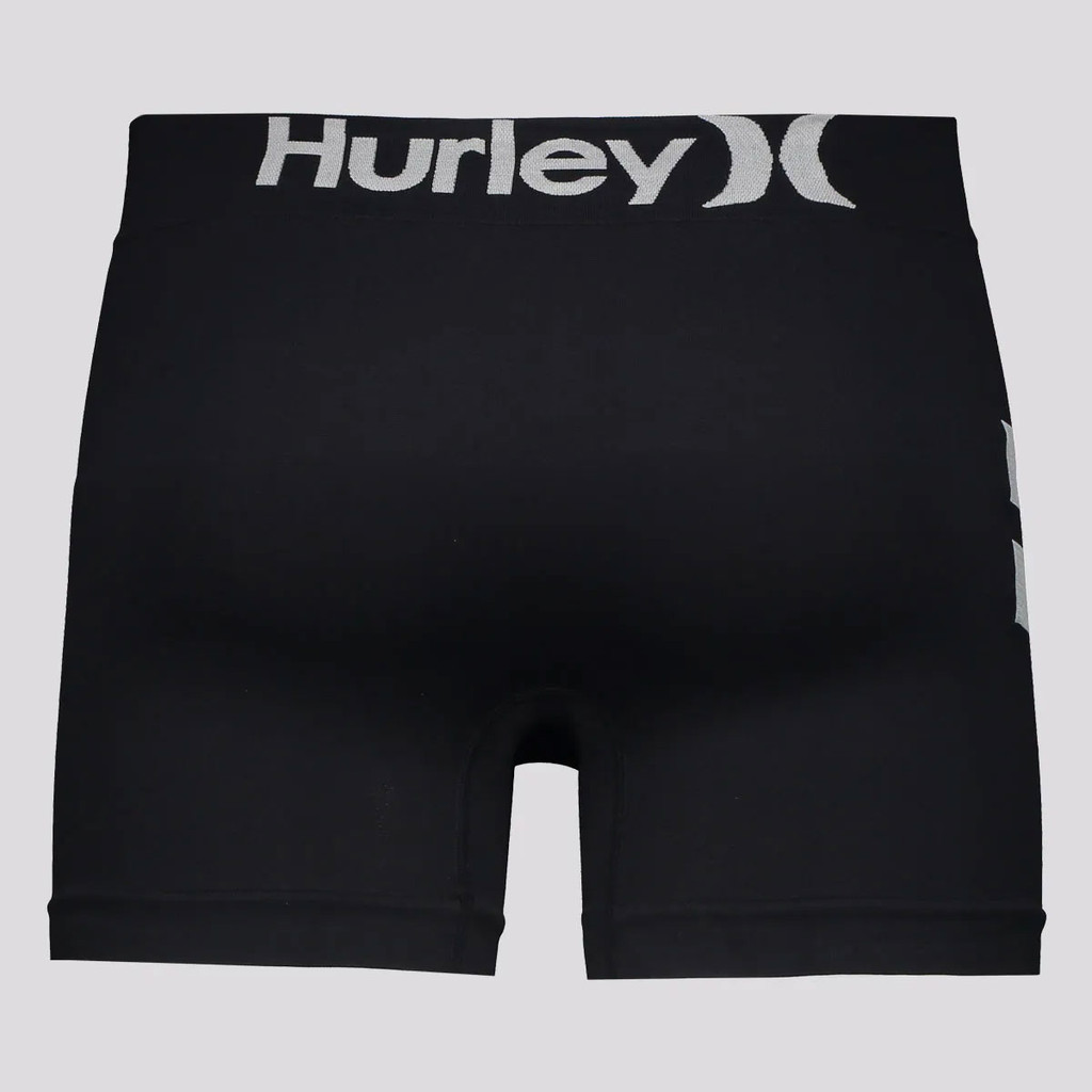 Detalhes do Kit de 2 Cuecas Boxer Hurley Preta