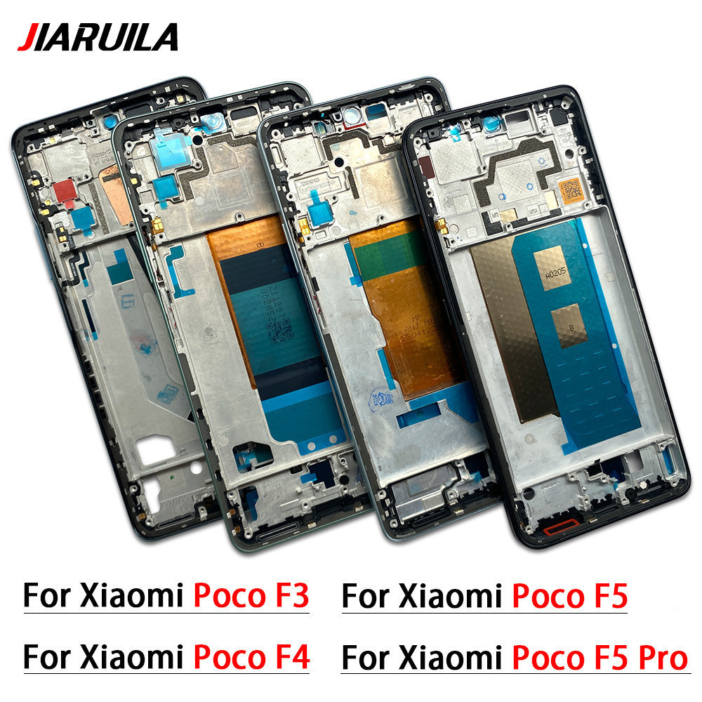 Tampa Da Moldura Intermediária Frontal Carcaça LCD Para Xiaomi Poco F3 F4 F5 Pro