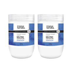 Kit Profissional com 2 Cremes de Massagem Neutro D'agua Natural 650g