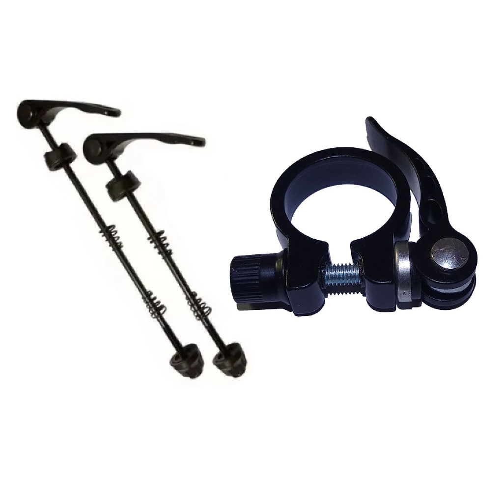 Par Blocagem Alumínio Bike e Abraçadeira 31,8mm GTA em Oferta na Shopee