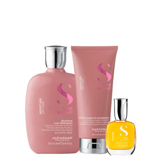 Kit Moisture Shampoo, Condicionador e Cristalli 30ml - Alfaparf em Oferta na Shopee