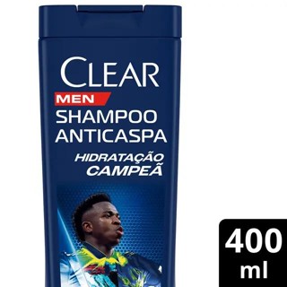 Shampoo Anticaspa Clear Men Hidratação Campeã by Vini Jr 400 ml em Oferta na Shopee