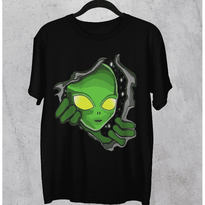 Camiseta Alienigena Et Alien Universo Estilo Street Malha Fria Leve Calor Unissex