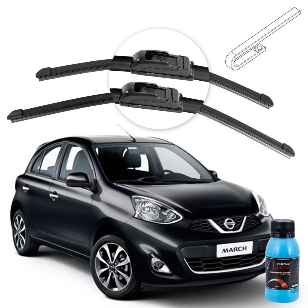 Palheta Limpador de Parabrisa Nissan March ano 11 a 14 Universal em Oferta na Shopee