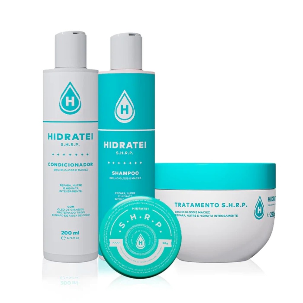 Kit Completo Linha Gloss SHRP Hidratei Repara e Nutre Intensamente em Oferta na Shopee