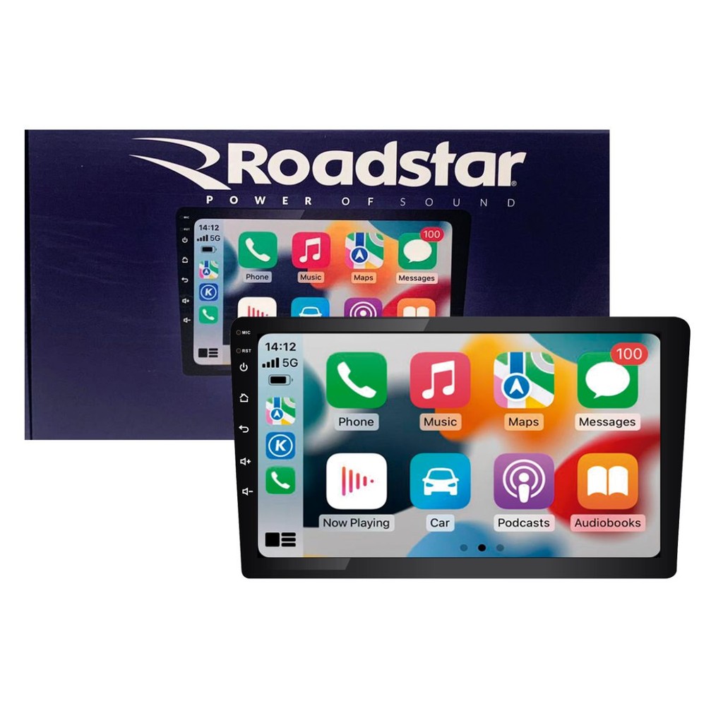 Central Multimídia Roadstar RS-915BR Prime Carplay Android Auto Sem Fio Bluetooth 9'' Android 12 - Spare Parts and Accessories for Vehicles